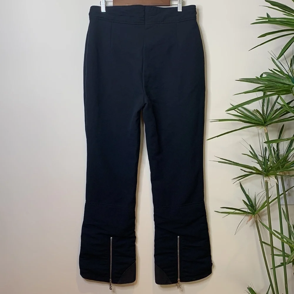 Bogner | Matte Black Vintage Ski Snow Snowboard Insulated Nylon Wool Blend Pants